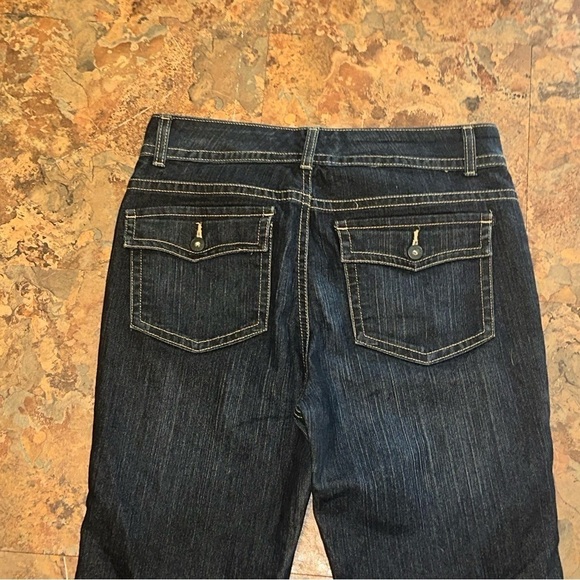 Gloria Vanderbilt Women’s Dark Wash High Rise Jeans Size 10 Double Button - Picture 6 of 11